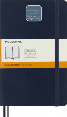 Блокнот Moleskine CLASSIC SOFT EXPENDED QP616EXPB20 Large 130х210мм 400стр. линейка мягкая обложка синий сапфир