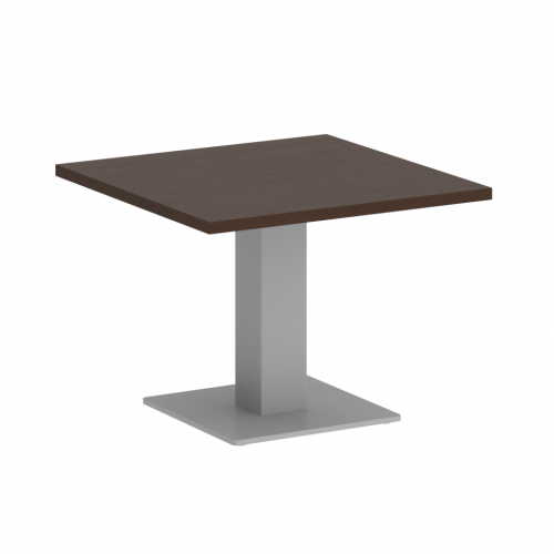 Home Office Стол журнальный квадратный VR.SP-5-60.2G Венге/Серый металл 600*600*450