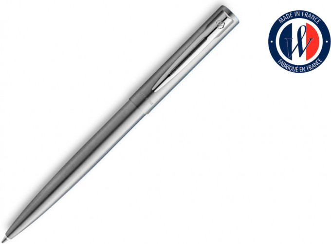 Ручка шариков. Waterman Allure Chrome (CWS0174996) Stainless Steel M син. черн. блистер