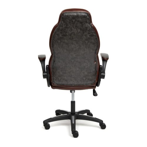 Кресло BAZUKA, кож/зам, серый/коричневый, 2TONE/2TONE перф/2TONE