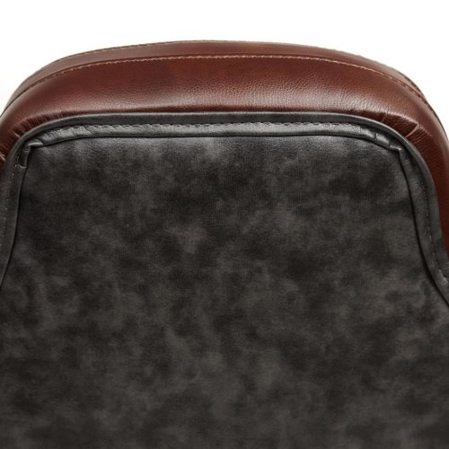 Кресло BAZUKA, кож/зам, серый/коричневый, 2TONE/2TONE перф/2TONE