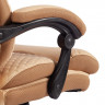 Кресло CHIEF, кож/зам/ткань, бежевый/бронза, 36-34/21