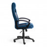 Кресло DRIVER, флок/ткань, синий/серый, 32/12