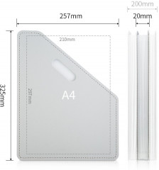 Лоток вертикальный Deli 63952GREY для бумаг A4 серый полипропилен