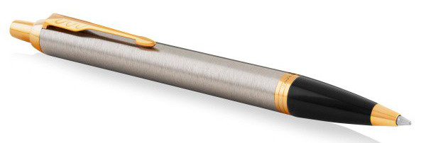 Ручка шариков. Parker IM Core K321 (CW1931670) Brushed Metal GT M син. черн. подар.кор.