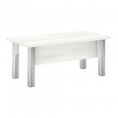 Yalta Стол руководителя M-LT.D-18.1 Снежная патина/Нерж. сталь 1800*900*750