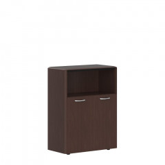 Шкаф средний с глухими малыми дверьми и обвязкой DMC 85.3 Венге Магия 892х450х1185 DIONI