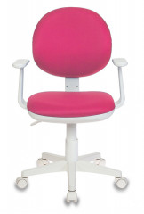 Кресло детское Бюрократ Ch-W356AXSN розовый 15-55 крестов. пластик пластик белый