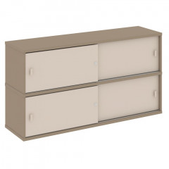 Estetica Надставка на две тумбы высокая ES.NV-2.1 Латте/Капучино 1500*410*795