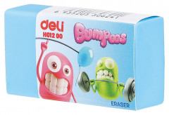 Ластик Deli EH01200 Bumpees 40х22х12мм ассорти