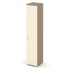 Estetica Шкаф высокий узкий прав. (1 высок. фасад ЛДСП) ES.SU-1.9 (R) Латте/Сатин 400*420*1977