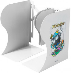 Подставка-ограничитель для книг Deli 78632GREY 220х114х480мм серый