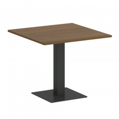 Home Office Стол квадратный VR.SP-5-90.2 Орех/Антрацит металл 900*900*750