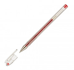 Ручка гелев. Pilot BL-G1-5T-R прозрачный d=0.3мм красн. черн. сменный стержень 1стерж. линия 0.3мм