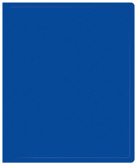 Папка на 2-х кольцах Buro -ECB413/2RBLUE A4 пластик 0.5мм синий
