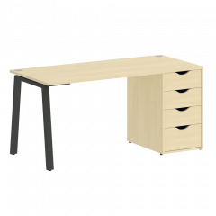 Home Office Стол письменный VR.SP-3-158.4.A Клён/Антрацит металл 1580*720*750