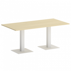 Home Office Стол прямоугольный VR.SP-5-180.2 Клён/Белый металл 1800*900*750