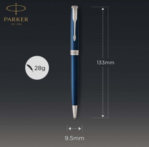 Ручка шариков. Parker Sonnet Core K539 (CW1931536) LaqBlue CT M черн. черн. подар.кор.