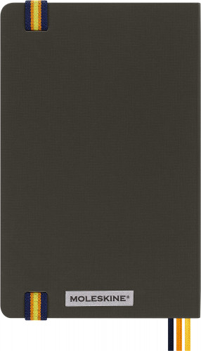 Блокнот Moleskine LIMITED EDITION K-WAY SKQP062KWGREENWMR Large 130х210мм обложка текстиль 240стр. нелинованный зеленый