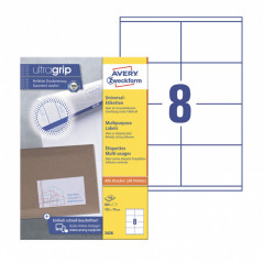 Этикетки Avery Zweckform 3426 A4 105x70мм 8шт на листе/70г/м2/100л./белый матовое самоклей. универсальная