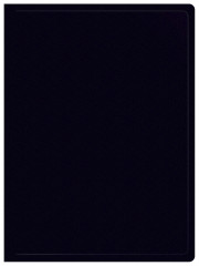 Папка с 30 прозр.вклад. Buro -ECB30BLACK A4 пластик 0.5мм черный