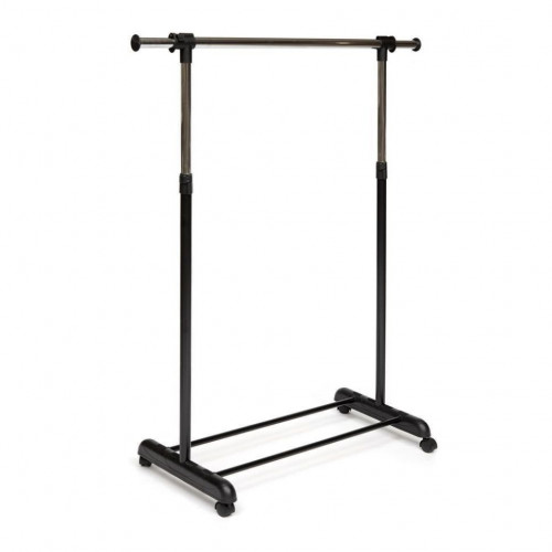 Вешалка NY-3294-2, металл, 84x44x94-167 см, хром/черный