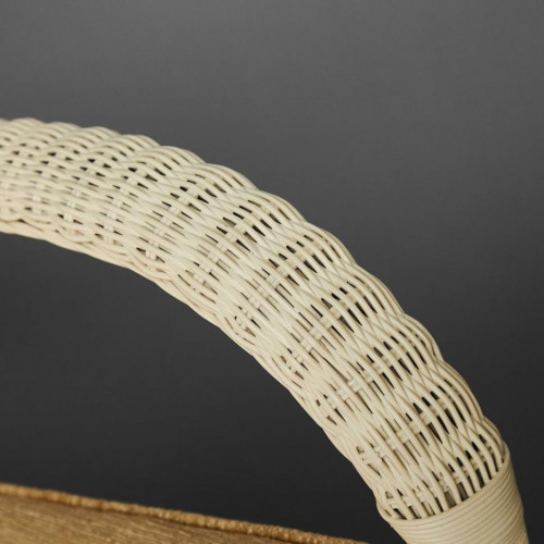 Комплект террасный ANDREA (стол кофейный со стеклом + 2 кресла + подушки), ротанг, 64х67х92см / D60х55, TCH White (белый)