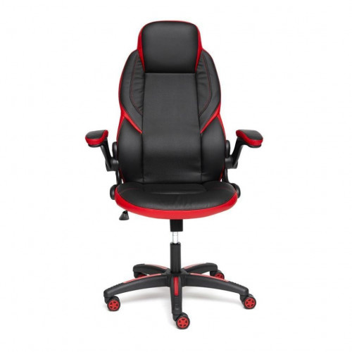 Кресло BAZUKA, кож/зам, черный/красный, 36-6/36-6/06/36-161