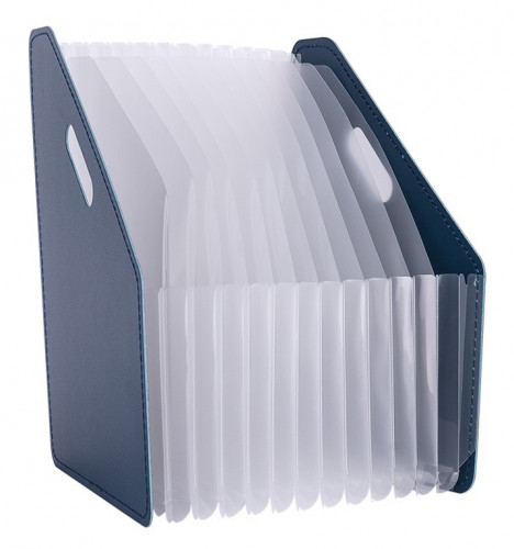 Лоток вертикальный Deli 63952DK-BLUE для бумаг A4 темно-синий полипропилен