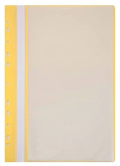 Папка-скоросшиватель Бюрократ -PS10YEL A4 10 вкладышей боков.перф. пластик желтый 0.12/0.16