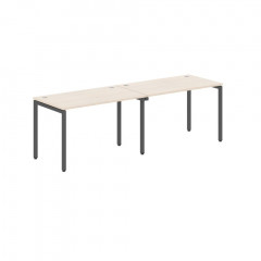 Стол 2-х местный XWST 2470 Бук Тиара/Антрацит 2406х700х750 XTEN-S