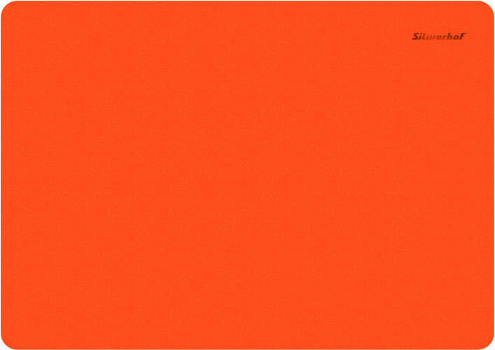 Доска для лепки Silwerhof 957011 Neon прямоугольная A4 пластик 1мм оранжевый