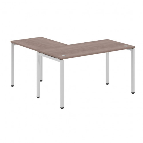 Стол угловой XSCT 1415 Дуб Сонома/Алюминий 1400х1500х750 XTEN-S