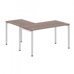 Стол угловой XSCT 1415 Дуб Сонома/Алюминий 1400х1500х750 XTEN-S