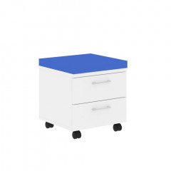 Тумба с подушкой XMC-2D.1A Белый/Синий C-06 465х465х520 XTEN