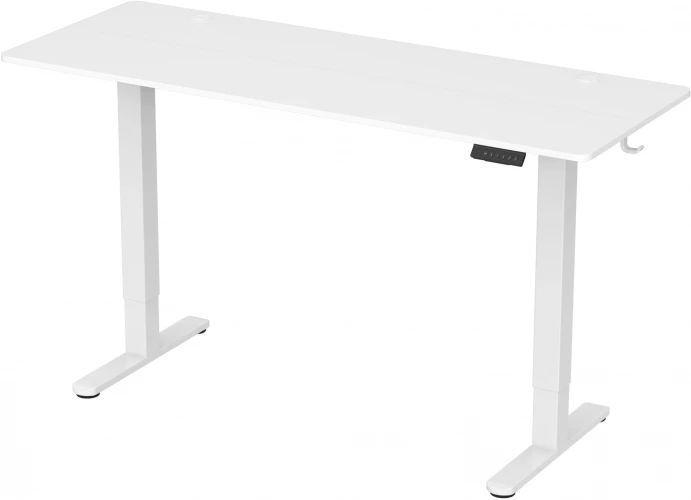 Стол для компьютера Cactus CS-EDL-WWT столешница ДСП белый каркас белый 160x71x60см