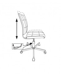 Кресло Бюрократ CH-330M розовый Lincoln 205 эко.кожа крестов. металл хром