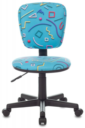 Кресло детское Бюрократ CH-204NX голубой Sticks 06 крестов. пластик