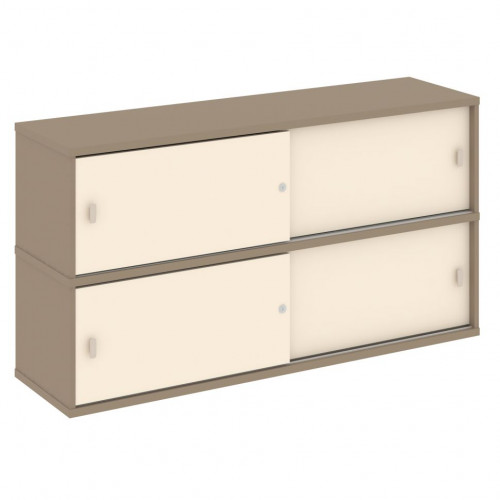 Estetica Надставка на две тумбы высокая ES.NV-2.1 Латте/Сатин 1500*410*795