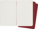 Блокнот Moleskine CAHIER JOURNAL CH111 Pocket 90x140мм обложка картон 64стр. линейка клюквенный (3шт)