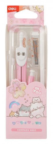 Циркуль Deli EH602 в компл.:карандаш мех.