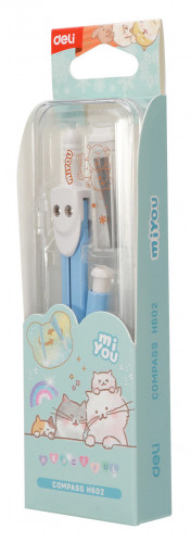 Циркуль Deli EH602 в компл.:карандаш мех.