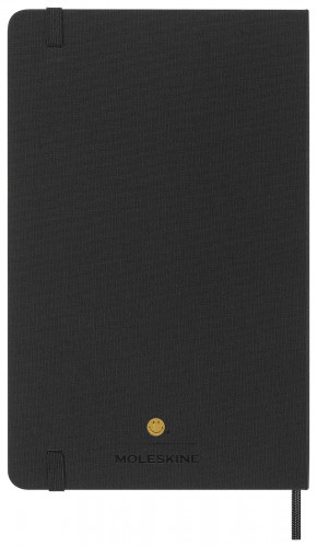 Блокнот Moleskine LE SMILEY LESMILEYNTBK Large 130х210мм обложка текстиль 176стр. линейка твердая обложка черный