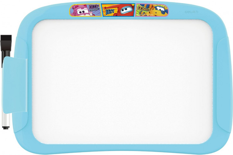 Доска магнитно-маркерная Deli EH50002 Super Wings магнитно-маркерная лак синий 20.5x28.6см пластик рама пластик маркер/стиратель