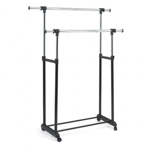 Вешалка NY-3295, металл, 84-135*44*100-165см, хром/черный