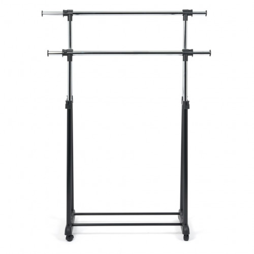 Вешалка NY-3295, металл, 84-135*44*100-165см, хром/черный