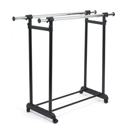 Вешалка NY-3295, металл, 84-135*44*100-165см, хром/черный