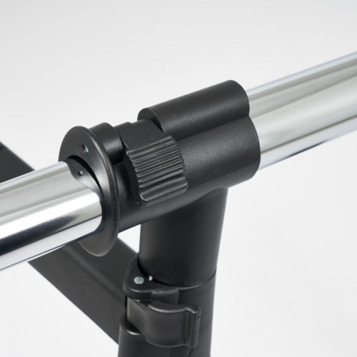 Вешалка NY-3295, металл, 84-135*44*100-165см, хром/черный