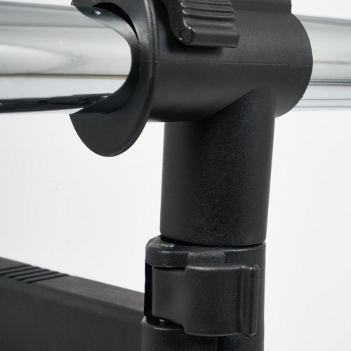 Вешалка NY-3295, металл, 84-135*44*100-165см, хром/черный