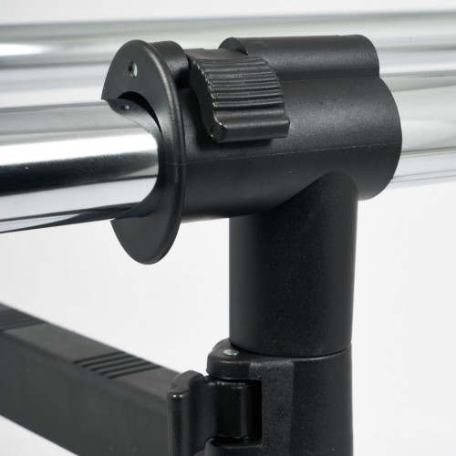 Вешалка NY-3295, металл, 84-135*44*100-165см, хром/черный